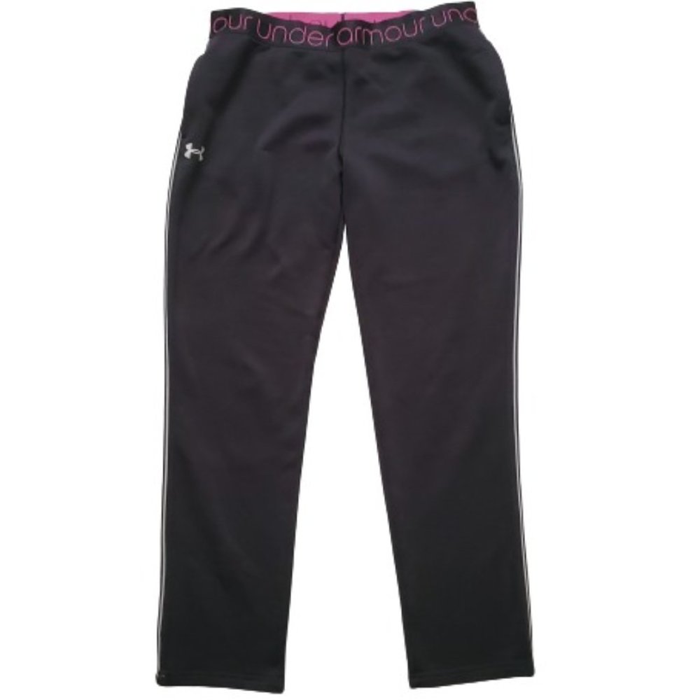Under Armour Girl's Loose Activewear All Season‎ Gear Pants Black/Pink YLG/JG/G - Picture 2 of 12